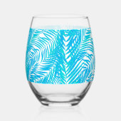 Tropische Palmen Weinglas Ohne Stiel (Links)