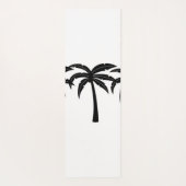 Tropische Palmen Yogamatte (Rückseite)