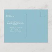 Tropische Palmenbaumbäume Tasse, die wir bewegt ha Postkarte (Rückseite)