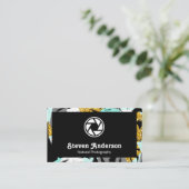 Tropische Palmenbäume Moderner Stil Visitenkarte (Stehend Vorderseite)