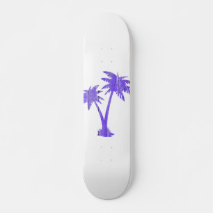 Tropische Palmenbaume Schwarze Silhouette Skateboard