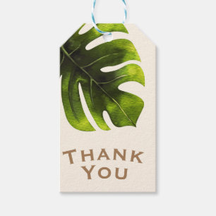 Tropische Palmenblatt-Sommer Elegante Moderne Hoch Geschenkanhänger