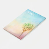 Tropische Palmenlandschaft Kunst personalisieren Post-it Klebezettel (angewinkelt)