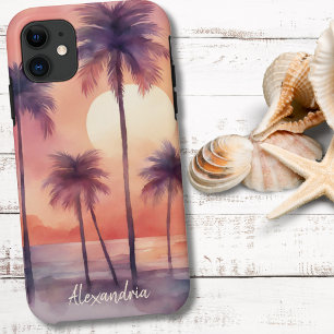 Tropische Palms Monogram Case-Mate iPhone Hülle