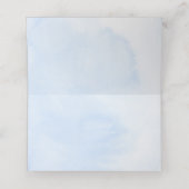 Tropische Pampas-Grass-Hochzeitsstimmung Platzkart Platzkarte (Innenseite Aufgefaltet)