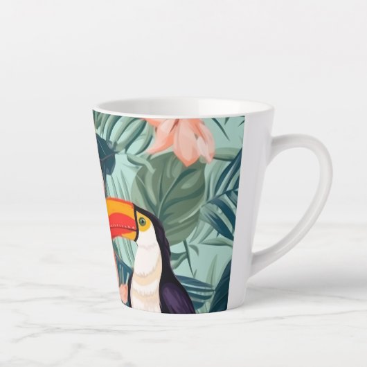 Tropische Papagei-Tasse Milchtasse (Rechts)