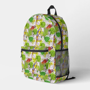 Tropische Papageien Bedruckter Rucksack
