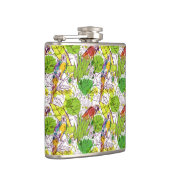 Tropische Papageien Flachmann (Rechts)