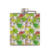 Tropische Papageien Flachmann (Rückseite)