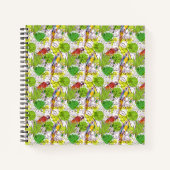 Tropische Papageien Notizbuch (Vorderseite)