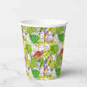 Tropische Papageien Pappbecher (Rechts)