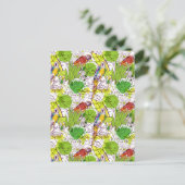 Tropische Papageien Postkarte (Stehend Vorderseite)