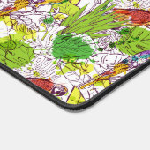 Tropische Papageien Schreibtischunterlage (Ecke)