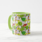 Tropische Papageien Tasse (Vorderseite Links)