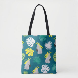 Tropische Papageien: Wasserfarbene Sommerlandschaf Tasche
