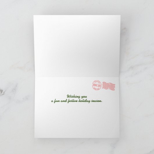 Tropische Papageien Weihnachtskarte Feiertagskarte (Innenseite)