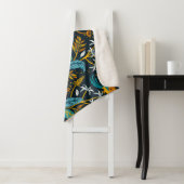 Tropische Papageienvögel und farbenfrohe Blätter M Sherpadecke (Beispiel)