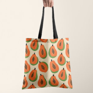 Tropische Papaya Warm Orange Tasche
