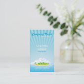 Tropische Paradies-Visitenkarte Visitenkarte (Stehend Vorderseite)