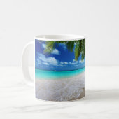 Tropische Paradiesstrand-Tasse Kaffeetasse (Vorderseite Links)
