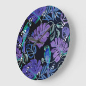 Tropische Paradiesuhr Große Wanduhr (Winkel)