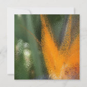 Tropische Paradiesvogel-Hochzeitsankündigungen Einladung (Rückseite)