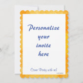 Tropische Party Einladung (Rückseite)