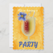 Tropische Party Einladung (Vorderseite)