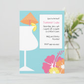 Tropische Party Einladung (Stehend Vorderseite)