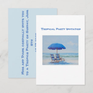 Tropische Party-Einladung Einladung