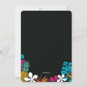 Tropische Party Einladungen (Rückseite)