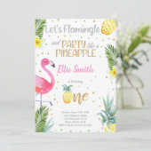 Tropische Party-Karte "One in a Melon" Einladung (Stehend Vorderseite)