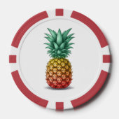 Tropische Party mit Ananas Pokerchips (Vorderseite)