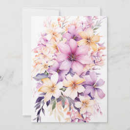 Tropische Pastel floral Bouquet Mütter Tag Hochzei Feiertagskarte