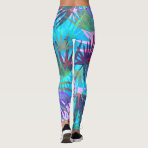 Tropische Pastell-Leggings Leggings