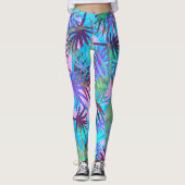Tropische Pastell-Leggings Leggings (Vorderseite)