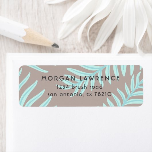 Tropische Pastelle | Rücksendeadresse (Insitu)