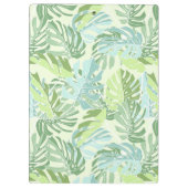 Tropische Pastellpalmblätter Klemmbrett (Rückseite)