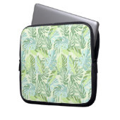 Tropische Pastellpalmblätter Laptopschutzhülle (Vorderseite Links)