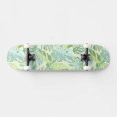 Tropische Pastellpalmblätter Skateboard (Horizontal)