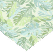Tropische Pastellpalmblätter Tischdecke (Schrägansicht)