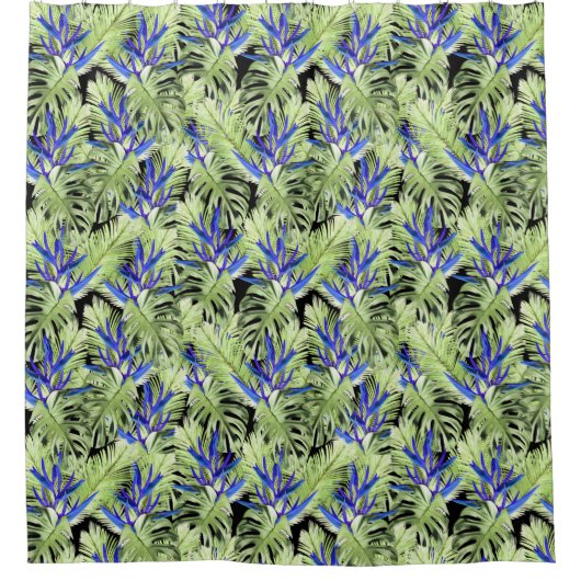 Tropische Pflanze 2 Duschvorhang (Vorderseite)