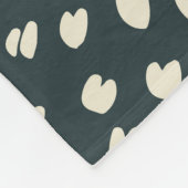 Tropische Pflanze: abstraktes künstlerisches Muste Fleecedecke (Ecke)