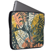 Tropische Pflanze: abstraktes künstlerisches Muste Laptopschutzhülle (Vorne Rechts)