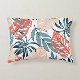 Tropische Pflanze Blätter Mode Print Dekokissen