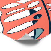 Tropische Pflanze Blätter Mode Print Poster (Ecke)
