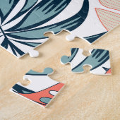 Tropische Pflanze Blätter Mode Print Puzzle (Seite)