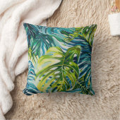 Tropische Pflanze Blumenmuster Kissen (Decke)