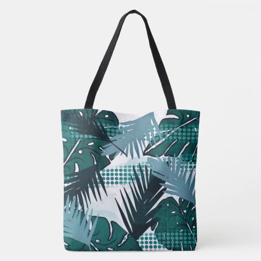 Tropische Pflanze, botanische Printgeschäfte / Str Tasche (Rückseite)