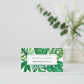 Tropische Pflanze botanisches Kinderzimmer Visitenkarte (Stehend Vorderseite)